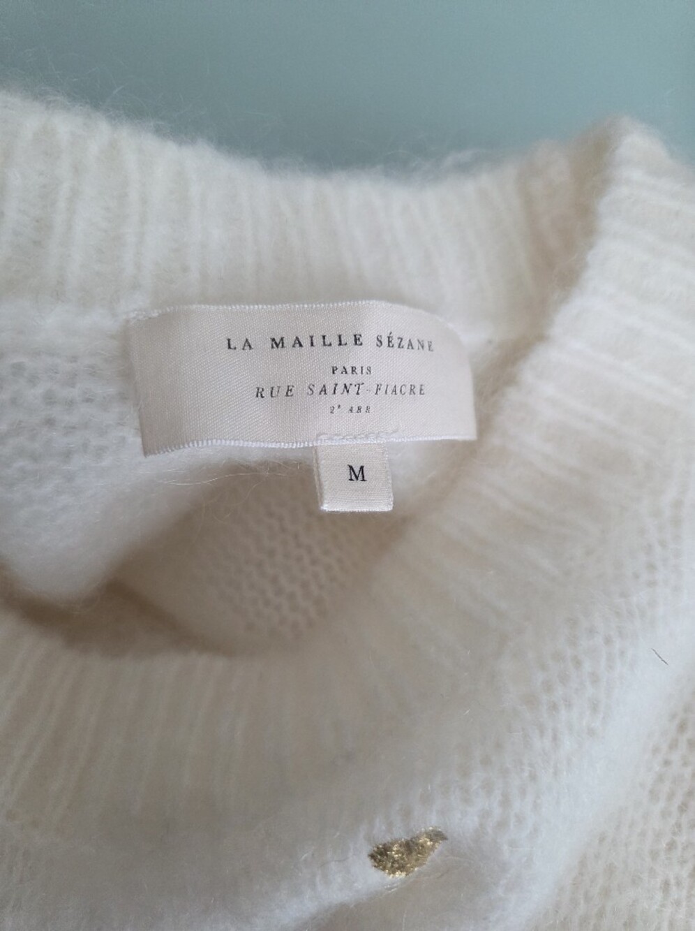 Sezane Cinta Jumper in Hearts size M - Picture 9 of 9